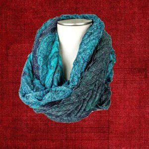 STUNR Teal Grecian Wide Infinity Scarf